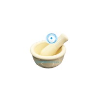 โกร่งบดยา Porcelain Mortar pestle 9 cm.