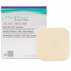 DuoDerm Extra Thin แผ่นแปะแผลกดทับ 10x10 ซม. (4x4 นิ้ว) 5 แผ่น