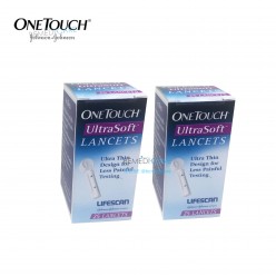 [เซ็ท2] เข็มเจาะน้ำตาล ONE TOUCH UltraSoft 25 ชิ้น (2กล่อง 50 ชิ้น)